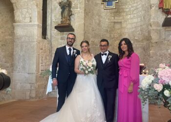 Montelongo-Campobasso. Auguri agli sposi Angelo Ialenti e Roberta Colucci.