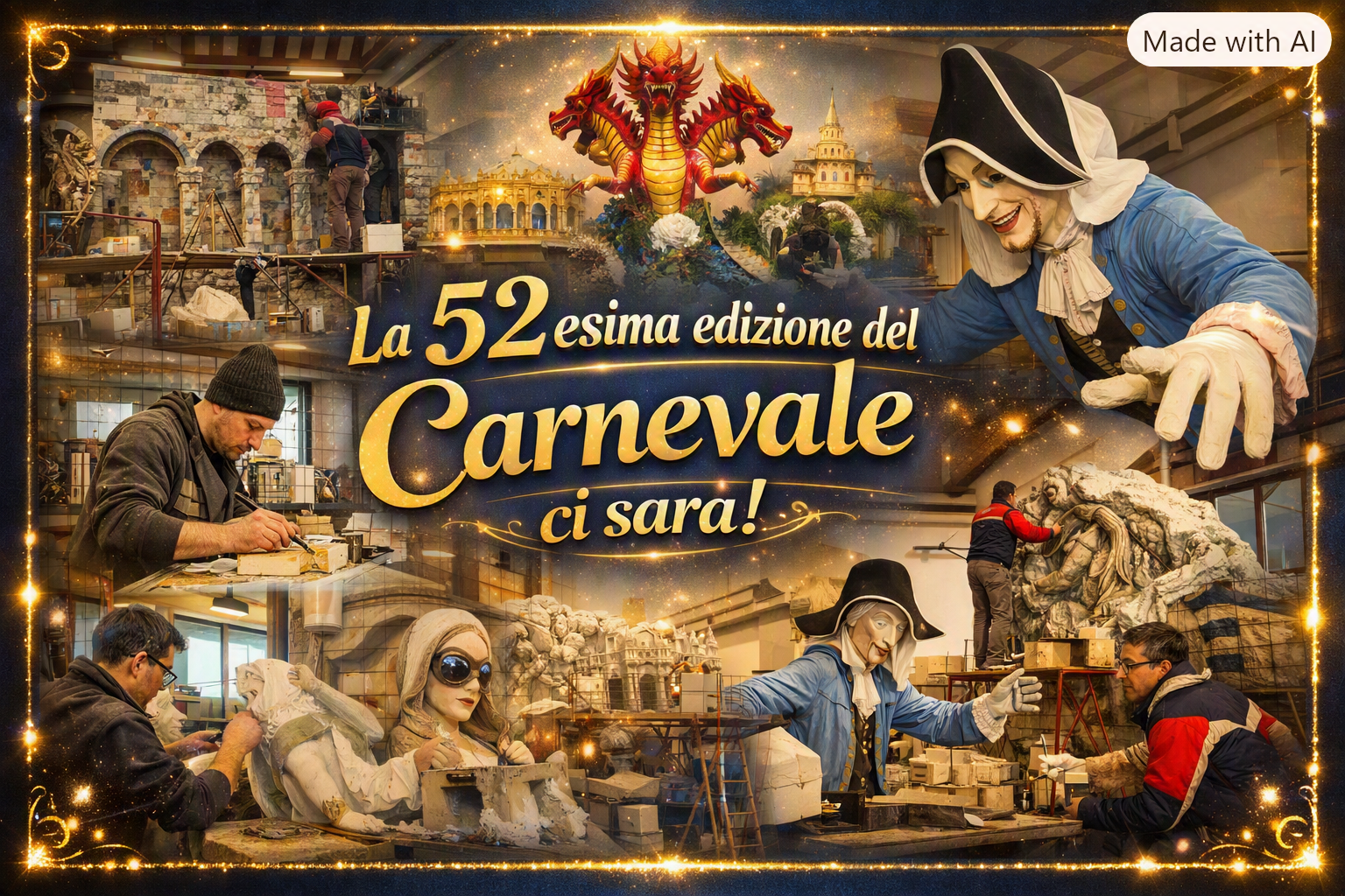 Larino: presentato ufficialmente il progetto della Casa del Carnevale: la 52esima edizione è salva!