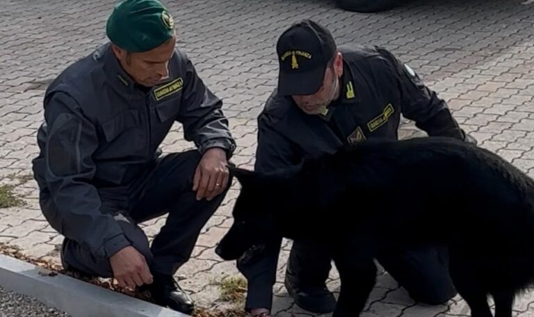 La Guardia di Finanza denuncia un giovane trovato con 125 grammi di hashish e denaro contante