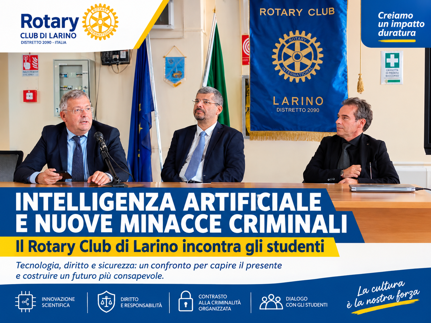 Intelligenza artificiale e nuove minacce criminali: a Larino il confronto tra tecnologia, diritto e criminalità organizzata
